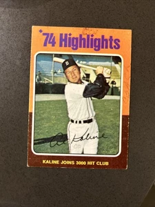 1975 Topps Al Kaline 4 Vg (ink Smudges On Borders) HOF Detroit Tigers 🐅  - Bild 1 von 2