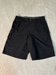 Hombre Negro Lululemon Pantalones Cortos Talla 32x12 Bolsillos Chinos - Imagen 1 de 7
