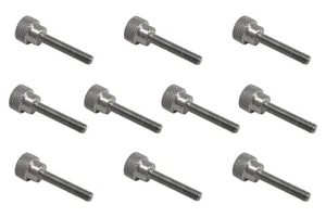 10 Stück 10-32 x 1 Zoll Gewinde 303 Edelstahl Diamant gerändelt Daumenschraube... - Bild 1 von 3