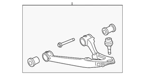 Brazo de control inferior del lado del conductor delantero genuino GM 20869199 - Imagen 1 de 4