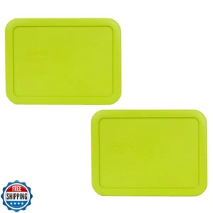 Pyrex Bundle - 2 Items: 7210-PC 3-Cup Edamame Green Rectangle Plastic Food St - Picture 1 of 2