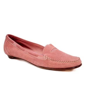 Zapatos planos para mujer Cole Haan de gamuza de cuero rosa Penny talla 9,5 - Imagen 1 de 10