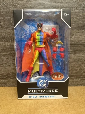 DC Multiverse BATMAN (Rainbow Suit) Action Fig Red Platinum Chase Edition NM New - Image 1 of 4