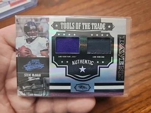 Steve McNair 2007 Playoff Absolute Tools of the Trade JERSEY ZAPATO #24/25 ¡RARO! - Imagen 1 de 3