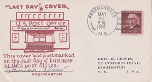 Alabama Freemanville 1955 4f-bar 1908-1955�� Philatelie. - Bild 1 von 1