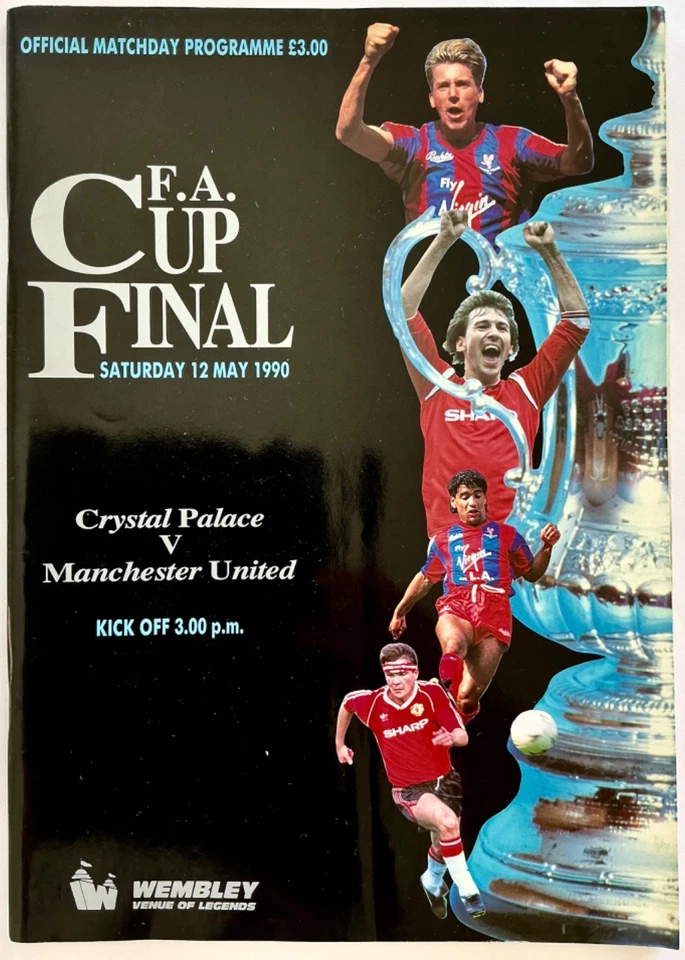 Crystal Place v Manchester United match programme FREE P&P - FA Cup Final 1990 - Image 1 of 1