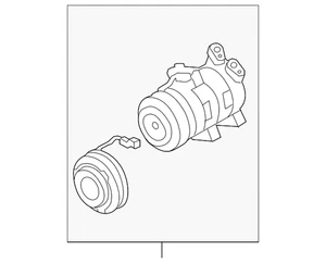 Genuine Ford Compressor Assembly 8L8Z-19703-B - Picture 1 of 5