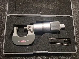SPI 0-1" No. 21-897-6 Quick Setting Micrometer .0001" W/ Carbide Tips. - Picture 1 of 4