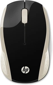 HP 200 Silk Gold 2.4 GHz USB Wireless Mouse with Red LED 1000 DPI Optical Sensor - Picture 1 of 6