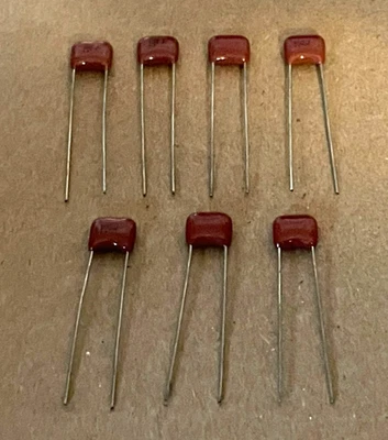 Condensador de película parte 5% / 102J (lote de 7) Foto 1 de 4