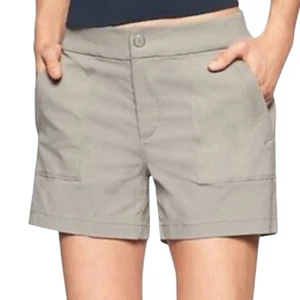 Athleta Trekkie North Wandershorts Damen 10 grau leicht Nylon Elasthan - Bild 1 von 12