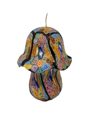 Vela de cera vintage con forma de hongo estilo millefiori psicodélico genial retro años 90 Foto 1 de 4