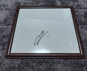 Sergio Perez Autographed Signed Color Paper Framed F1 Memorabilia Used - Picture 1 of 1