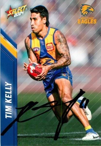 Signed 2024 West Coast Eagles AFL Select Footy Stars Card - Tim Kelly - Picture 1 of 3