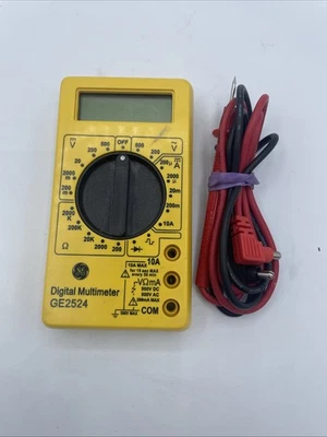 Multímetro digital General Electric GE 2524 com cabos - Frete grátis testado - Imagem 1 de 4