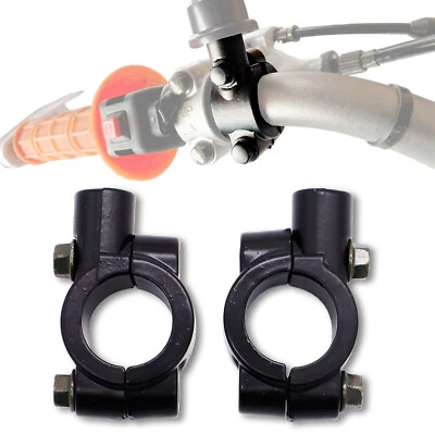 OEMASSIVE 2x 10mm Spiegelhalter Spiegel Halterung Schelle Motorrad Fahrrad Lenker 7/8" DE