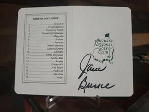 JACK BURKE PGA GOLF SIGNED AUGUSTA MASTERS SCORE CARD ECHTES AUTOGRAMM  - Bild 1 von 2
