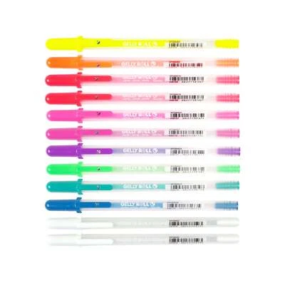 Sakura Gelly Roll Moonlight Colour Set -12 Pens | Gel Ink Pen Fluorescent Colour - Image 1 of 3