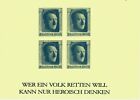 GERMANY, III REICH , FACSIMILE IN STONE BLUE, UNPERFORATED 