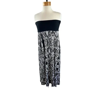 Maxi Vestido Mujer Calvin Klein Sin Tirantes Talla Extra Pequeño Estampado Serpiente - Imagen 1 de 12