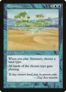 MTG Shimmer NM Mirage MIR English Reserved List Magic Gathering card - Picture 1 of 3