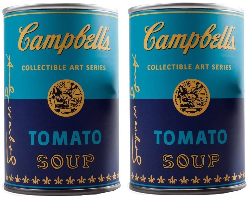 LOTE DE 2 LATAS CIEGAS ALEATORIAS KIDROBOT CAMPBELLS ANDY WARHOL SERIE DE ARTE NUEVAS TY2885 Foto 1 de 2
