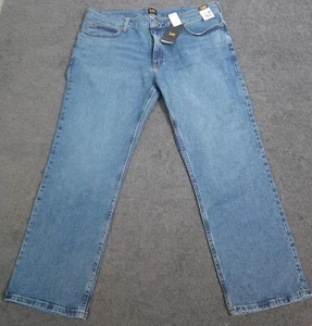 Men's Regular Fit Jeans Bootcut Lee 39x29 Blue Worth it Stretch (Tagged 38x29) - Picture 1 of 11