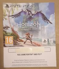 Horizont verboten West ps4 & ps5 Playstation 4 5 PSN Digital Code komplettes Spiel