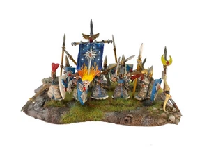 warhammer Fantasy Old world "age of sigmar" High elf pickman spearman X10#2 base - Imagen 1 de 2