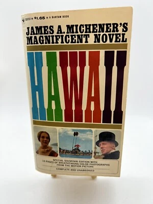 James Michener's Hawaii - Vintage 1961 Bantam Paperback SOUVENIR EDITION - Image 1 of 4