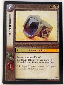 LORD OF THE RINGS TCG REFLECTIONS FOIL 9R9 RING OF RETRIBUTION ex - Picture 1 of 1
