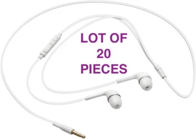 Original Samsung EO-HS3303 Earphone Remote+Mic 3.5mm White Stereo Headset,X20 - Image 1 of 4