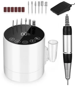 Elektrische Nagelfräser Nagelfeile Zeitersparnis Set Fußpflege Profi Maniküre DE - Bild 1 von 21