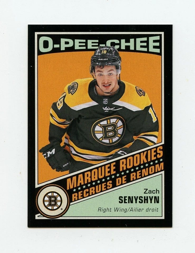 19/20 O-Pee-Chee OPC Retro Black Rookie RC #547 Zach Senyshyn 043/100 Bruins - Image 1 of 1