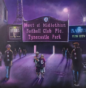 Hearts 'Jambos in Arms'   20'' x 20'' Poster Print - Picture 1 of 1