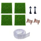 Miniature Garden Decorations with Mini Artificial Grass for Dollhouses