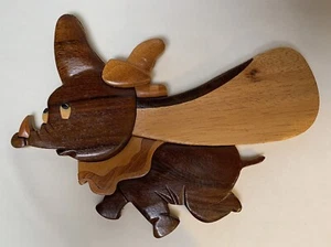 Dumbo Wooden Art Piece Decor - Picture 1 of 9