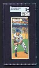 1955 Topps Double Headers #31 32 Howie Pollet/Ernie Banks SGC 5 Unperforated Bas