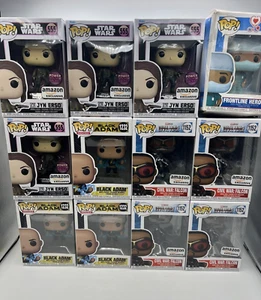 Lote exclusivo de 12 vinilos Funko Pop 555 Jyn Erso 1232 Black Adam 1152 Falcon Amazon - Imagen 1 de 24