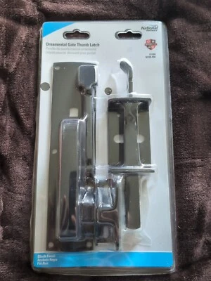 NUEVO Pestillo de pulgar moderno ornamental National Hardware para puerta V1394 N109-050 negro Foto 1 de 2