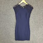 Forever New Womens Dress Size 10 Blue Lace Stretch Formal Event Occasion