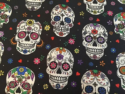 Calavera de Azúcar Calavera Ojo Floral Calaca Fiel Departido Calavera Decorativa Foto 1 de 4