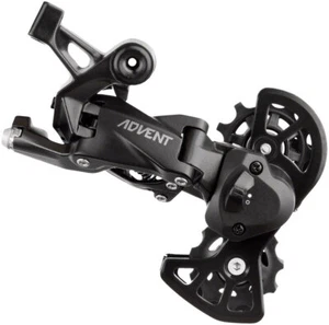 microSHIFT ADVENT Super Short Rear Derailleur - 9 Speed, Super Short Cage, Black - Picture 1 of 1
