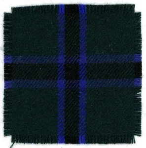 CORRECT DOUGLAS PURE WOOL TARTAN SWATCH FOR POST WW2 PERTH REGIMENT CAP BADGE - Picture 1 of 3
