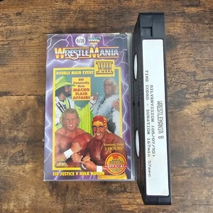 Time Coded Test VHS WWF WrestleMania 8 VIII Tape Silver Vision Promo - Picture 1 of 7