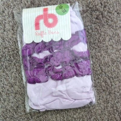 Ruffle Buns Toddler Girl's Purple Diaper Cover 18 Months to 3T - Image 1 of 2