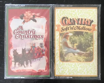 A COUNTRY Christmas (Tape 3) Soft 'N' Mellow (Tape 2) 2 NEW Cassettes JIm Reeves - Image 1 of 4