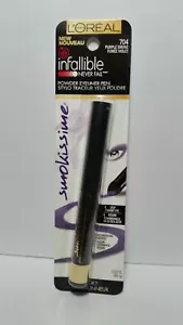 L'oreal Infallible Never Fail Powder Eyeliner Pen #704 Purple Smoke Smokissime - Picture 1 of 11