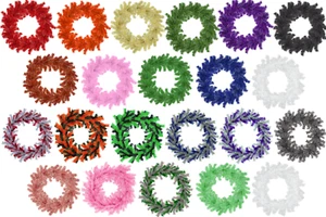 18'' Tinsel Christmas Wreath Hand-Made Artificial PVC Winter Holiday Door Wall - Picture 1 of 121