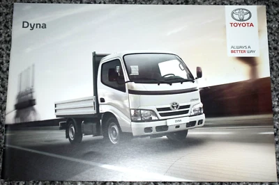 TOYOTA DYNA 300, 350 UK SALES BROCHURE JULY 2013 NEW, OLD STOCK - Image 1 of 4